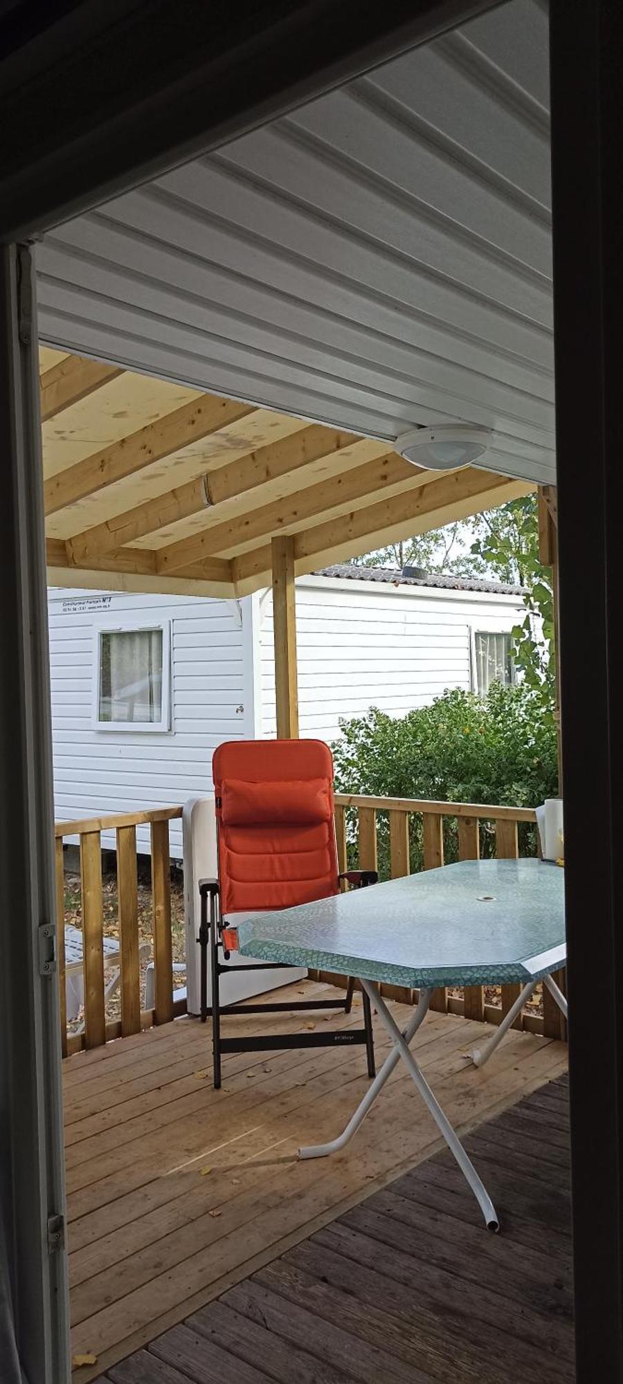 Mobilhome L'Oasis Camping Le Clos Cottet Angles  ภายนอก รูปภาพ