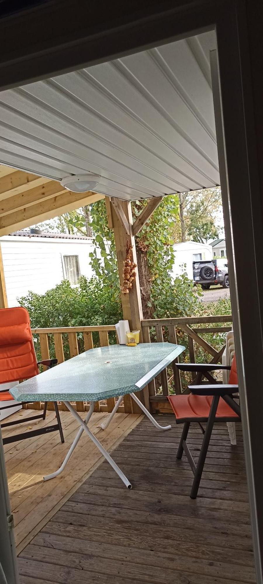 Mobilhome L'Oasis Camping Le Clos Cottet Angles  ภายนอก รูปภาพ